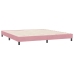 Cama box spring sin colchón terciopelo rosa 180x210 cm