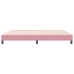 Cama box spring sin colchón terciopelo rosa 180x210 cm