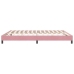 Cama box spring sin colchón terciopelo rosa 180x210 cm