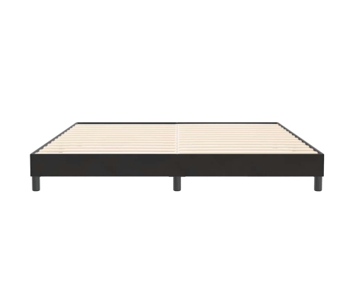 Cama box spring sin colchón negro terciopelo 200x210 cm