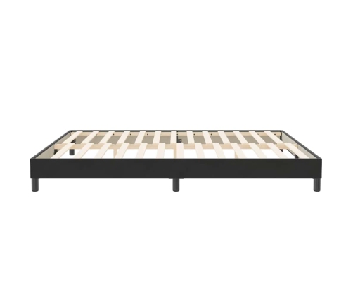 Cama box spring sin colchón negro terciopelo 200x210 cm