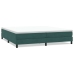 Cama box spring sin colchón verde oscuro terciopelo 200x210 cm