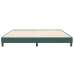 Cama box spring sin colchón verde oscuro terciopelo 200x210 cm