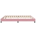 Cama box spring sin colchón rosa terciopelo 200x210 cm