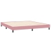 Cama box spring sin colchón rosa terciopelo 200x210 cm