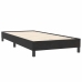 Cama box spring sin colchón negro terciopelo 80x220 cm