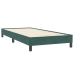 Cama box spring sin colchón verde oscuro terciopelo 80x220 cm