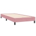 Cama box spring sin colchón rosa terciopelo 80x220 cm