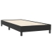 Cama box spring sin colchón negro terciopelo 100x220 cm