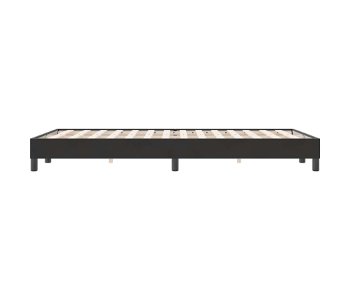 Cama box spring sin colchón negro terciopelo 120x220 cm