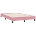 Cama box spring sin colchón rosa terciopelo 120x220 cm