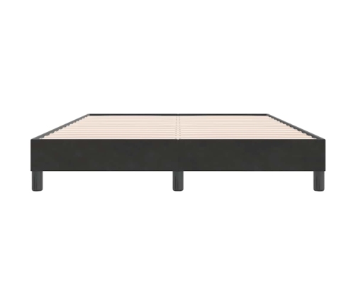 Cama box spring sin colchón negro terciopelo 140x220 cm