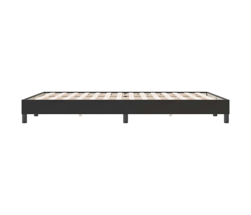 Cama box spring sin colchón negro terciopelo 140x220 cm