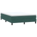 Cama box spring sin colchón verde oscuro terciopelo 140x220 cm