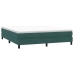 Cama box spring sin colchón terciopelo verde oscuro 180x220 cm