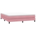 Cama box spring sin colchón terciopelo rosa 180x220 cm