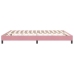 Cama box spring sin colchón terciopelo rosa 180x220 cm