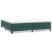 Cama box spring sin colchón terciopelo verde oscuro 200x220 cm