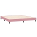 Cama box spring sin colchón terciopelo rosa 200x220 cm