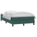 Cama box spring con colchón terciopelo verde oscuro 120x210 cm