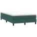 Cama box spring con colchón terciopelo verde oscuro 120x210 cm