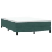 Cama box spring con colchón terciopelo verde oscuro 140x210 cm