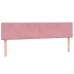 Cama box spring con colchón terciopelo rosa 180x210 cm