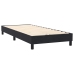 Cama box spring con colchón terciopelo negro 90x220 cm