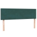 Cama box spring con colchón terciopelo verde oscuro 160x220 cm