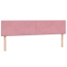 Cama box spring con colchón terciopelo rosa 180x220 cm