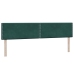 Cama box spring con colchón terciopelo verde oscuro 180x210 cm