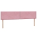 Cama box spring con colchón terciopelo rosa 180x210 cm