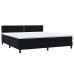 Cama box spring con colchón terciopelo negro 200x210 cm