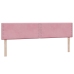 Cama box spring con colchón terciopelo rosa 200x210 cm