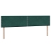 Cama box spring con colchón terciopelo verde oscuro 200x220 cm