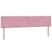 Cama box spring con colchón terciopelo rosa 200x220 cm