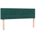 Cama box spring con colchón terciopelo verde oscuro 140x210 cm