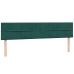 Cama box spring con colchón terciopelo verde oscuro 180x210 cm