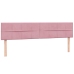 Cama box spring con colchón terciopelo rosa 200x220 cm