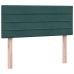 Cama box spring con colchón terciopelo verde oscuro 120x210 cm