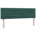 Cama box spring con colchón terciopelo verde oscuro 140x210 cm