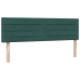 Cama box spring con colchón terciopelo verde oscuro 160x210 cm