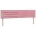 Cama box spring con colchón terciopelo rosa 180x210 cm