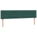 Cama box spring con colchón terciopelo verde oscuro 200x210 cm