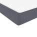 Cama box spring con colchón terciopelo gris oscuro 90x220 cm