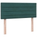 Cama box spring con colchón terciopelo verde oscuro 120x220 cm