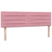 Cama box spring con colchón terciopelo rosa 140x220 cm