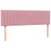 Cama box spring con colchón terciopelo rosa 140x210 cm