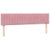 Cama box spring con colchón terciopelo rosa 180x210 cm