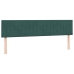 Cama box spring con colchón terciopelo verde oscuro 200x210 cm